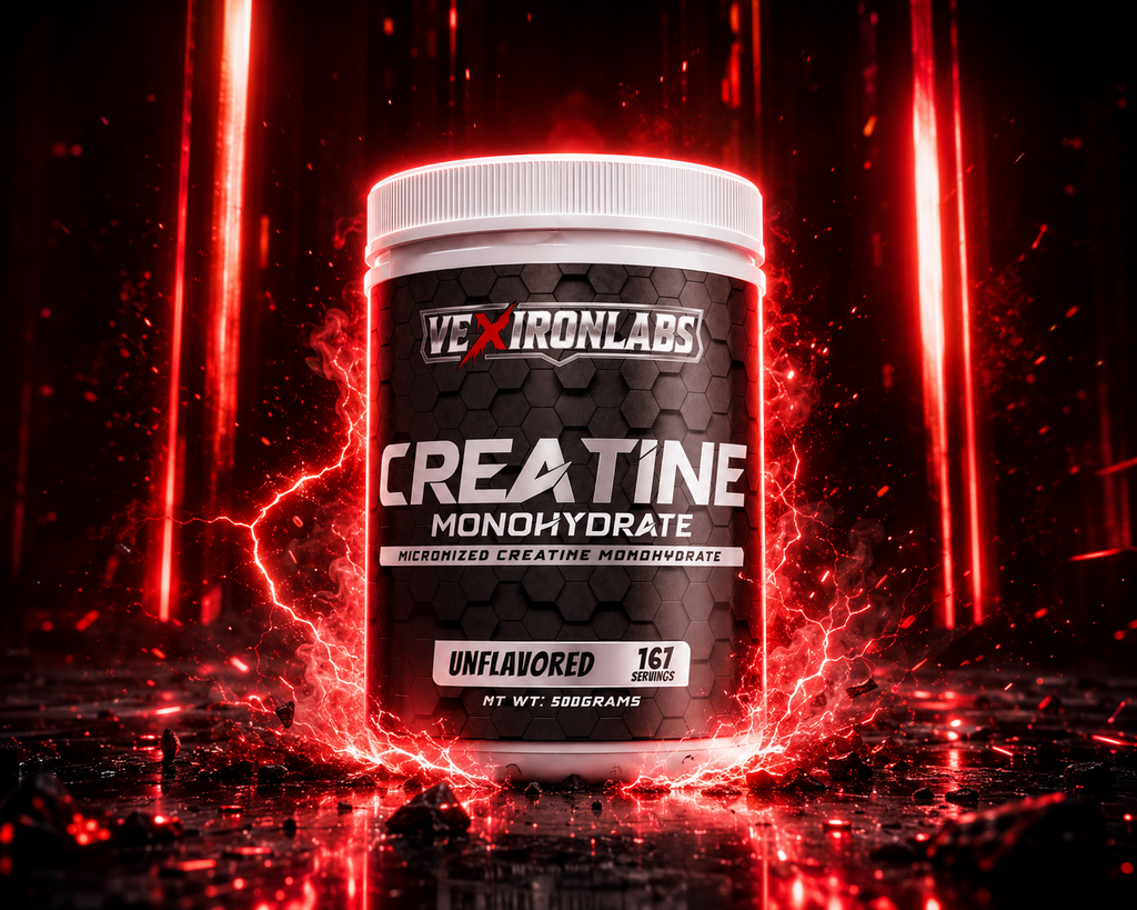 VexironLabs Creatine Monohydrate – 500g (167 servings)